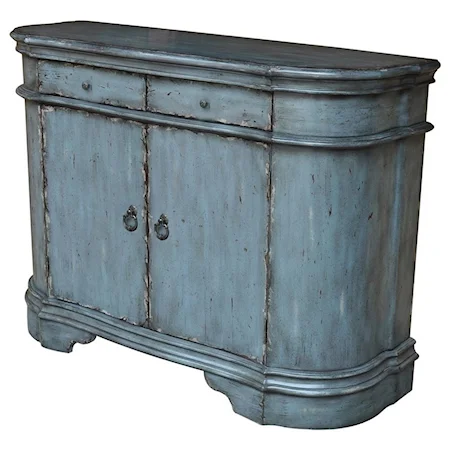 Harrison Distressed Grey 2 Door Cabinet